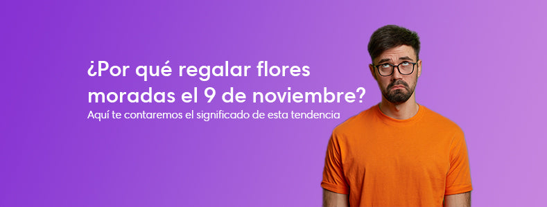 ¿Regalar Flores Moradas el 9 de Noviembre?