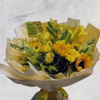 Ramo de Girasoles, Rosas, lilis | ÁMBAR