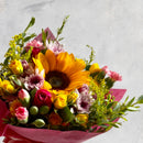 Ramo de MiniRosa, Margaritas, Girasol y Gerbera- Florida